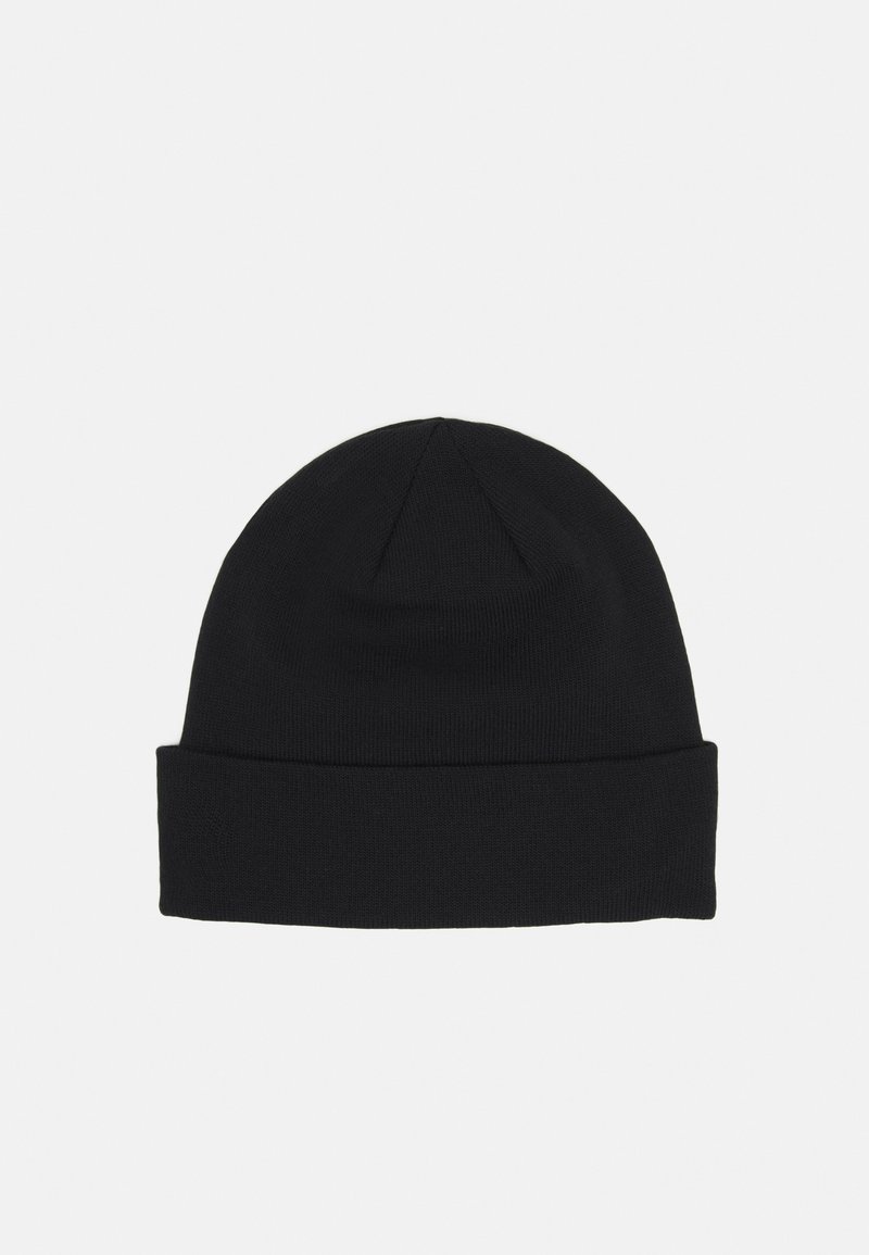 Knit Factory - Jazz Gebreide Muts Heren & Dames - Beanie hat - Zwart - Warme zwarte Wintermuts - Unisex - One Size
