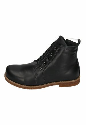Lace-up ankle boots - schwarz