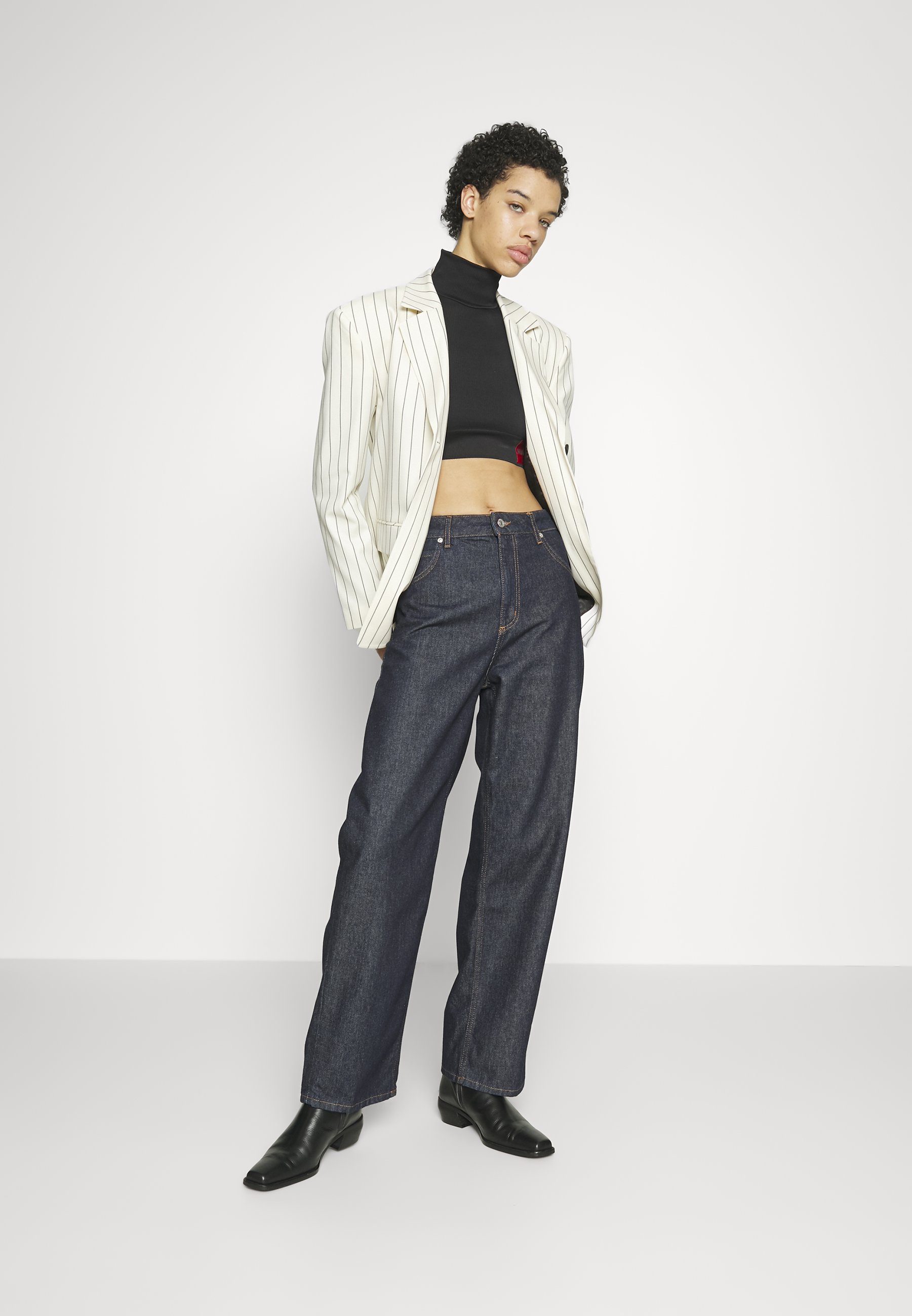 HUGO Damen Gisanna Jeans – Klassische Damenjeans Mit Gürtelschlaufen, Knopf Und Reißverschluss