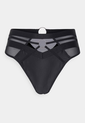 OBSESSED HIGH WAIST THONG - Perizoma - black