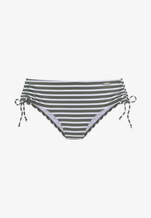 Bikini bottoms - oliv gestreift