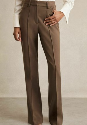 Reiss GABI FLARED - Pantalon classique - mink neutral