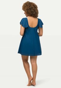 Ulla Popken SWIMDRESS - Uimapuku - dark blue