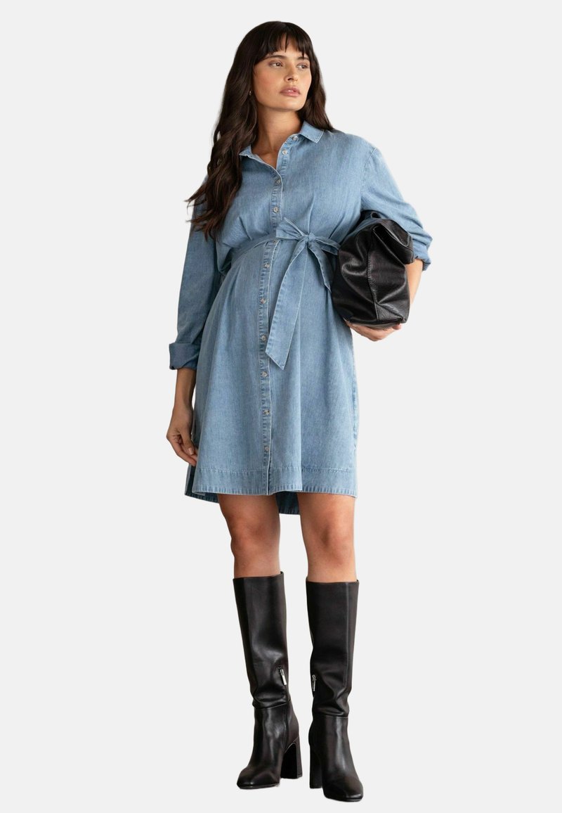 white christmas dresses The Kiley Denim Mini Dress main image 1