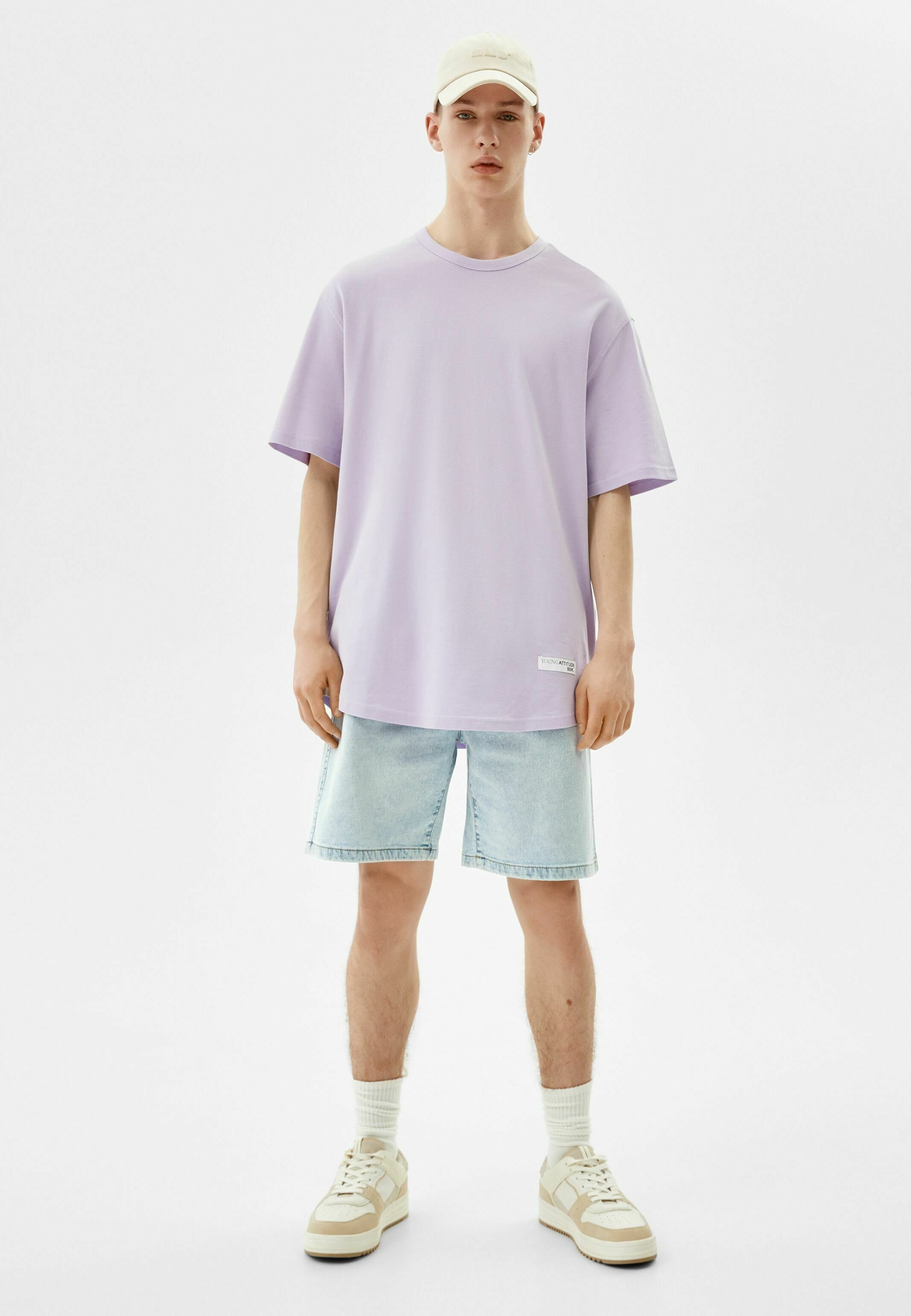 Bershka BERMUDA - Shorts di jeans - light blue/celeste - Zalando.it