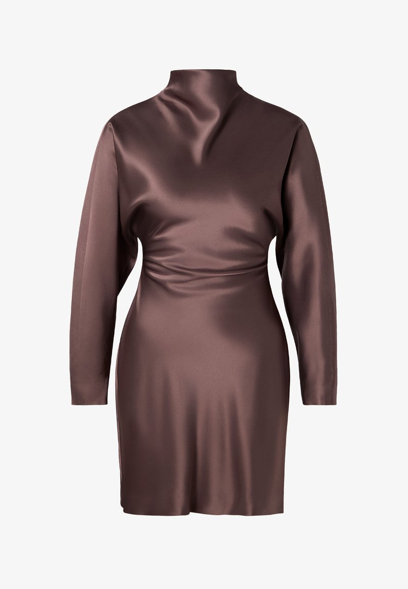 Malina ZORA BARREL LONG SLEEVE MINI DRESS - Cocktail dress / Party dress - chocolate/brown - Zalando.ie Malina ZORA BARREL LONG SLEEVE MINI DRESS - Cocktail dress / Party dress - chocolate/brown - Zalando.ie