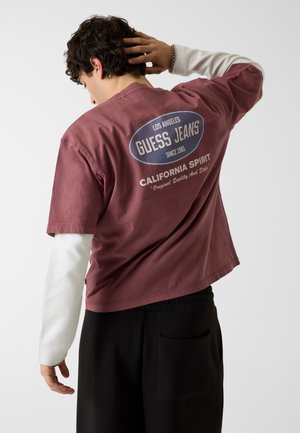 Guess, - T-shirt z nadrukiem