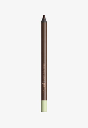 Crayon eye-liner marron avec une finition lisse. Dispose d'une pointe effilée et d'un accent vert menthe à la base. Texte imprimé sur le corps.