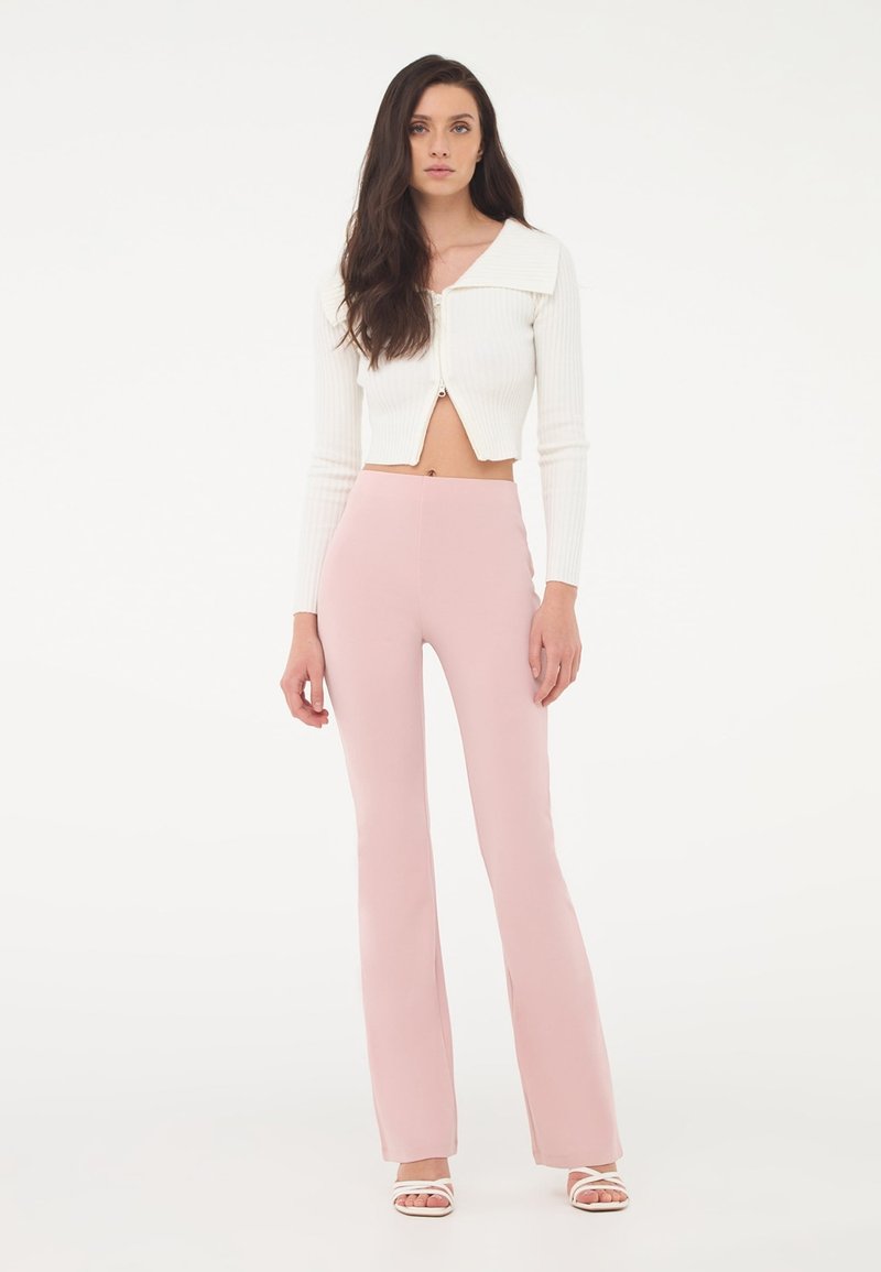 Cintura Pantaloni Rosa Cipria Vita Alta Pantaloni Rosa Cipria Vita