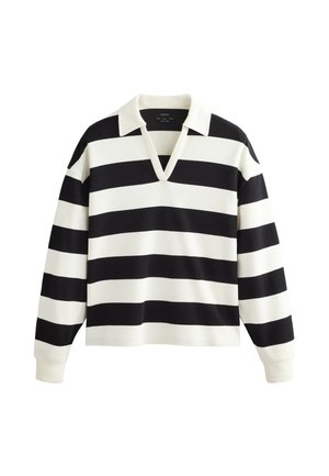 STRIPED  WITH  - T-shirt à manches longues - black