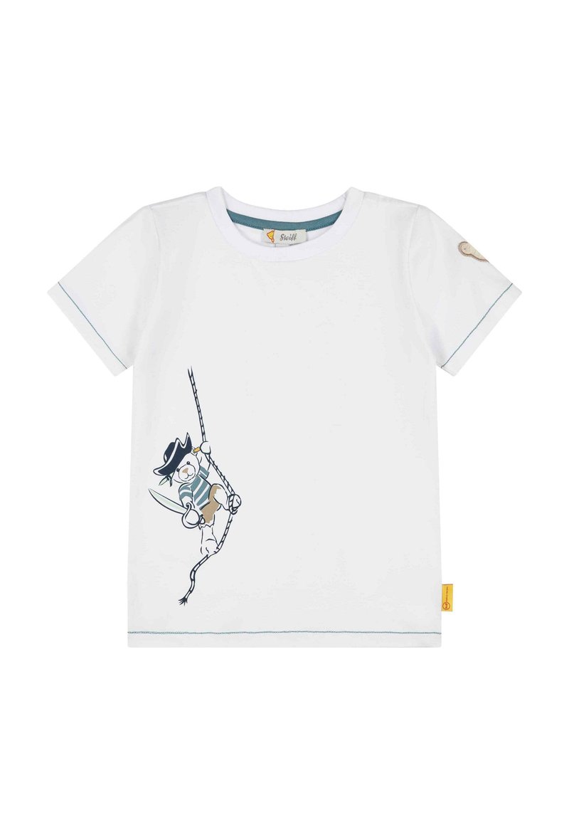 Steiff T-shirt print wit denim/whitedenim Steiff T-shirt print wit denim/whitedenim