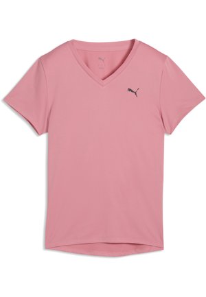 TAD ESSENTIAL VNECK - T-shirt de sport - wild pink