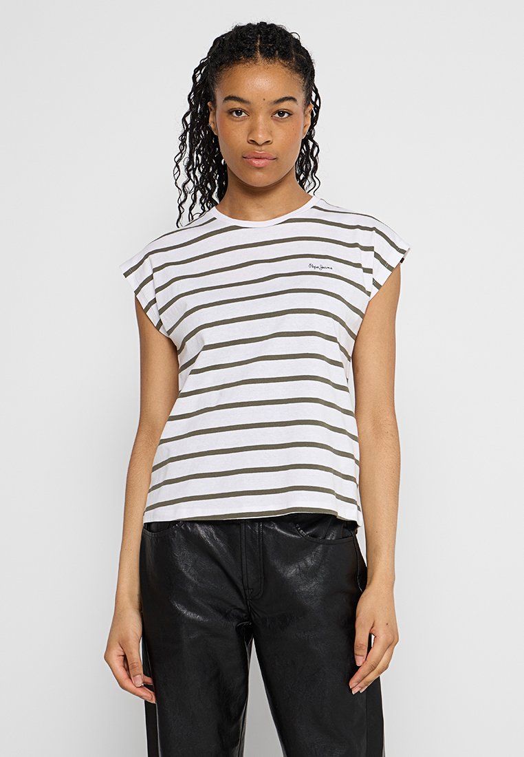 Pepe Jeans T-shirt print wit Pepe Jeans T-shirt print wit