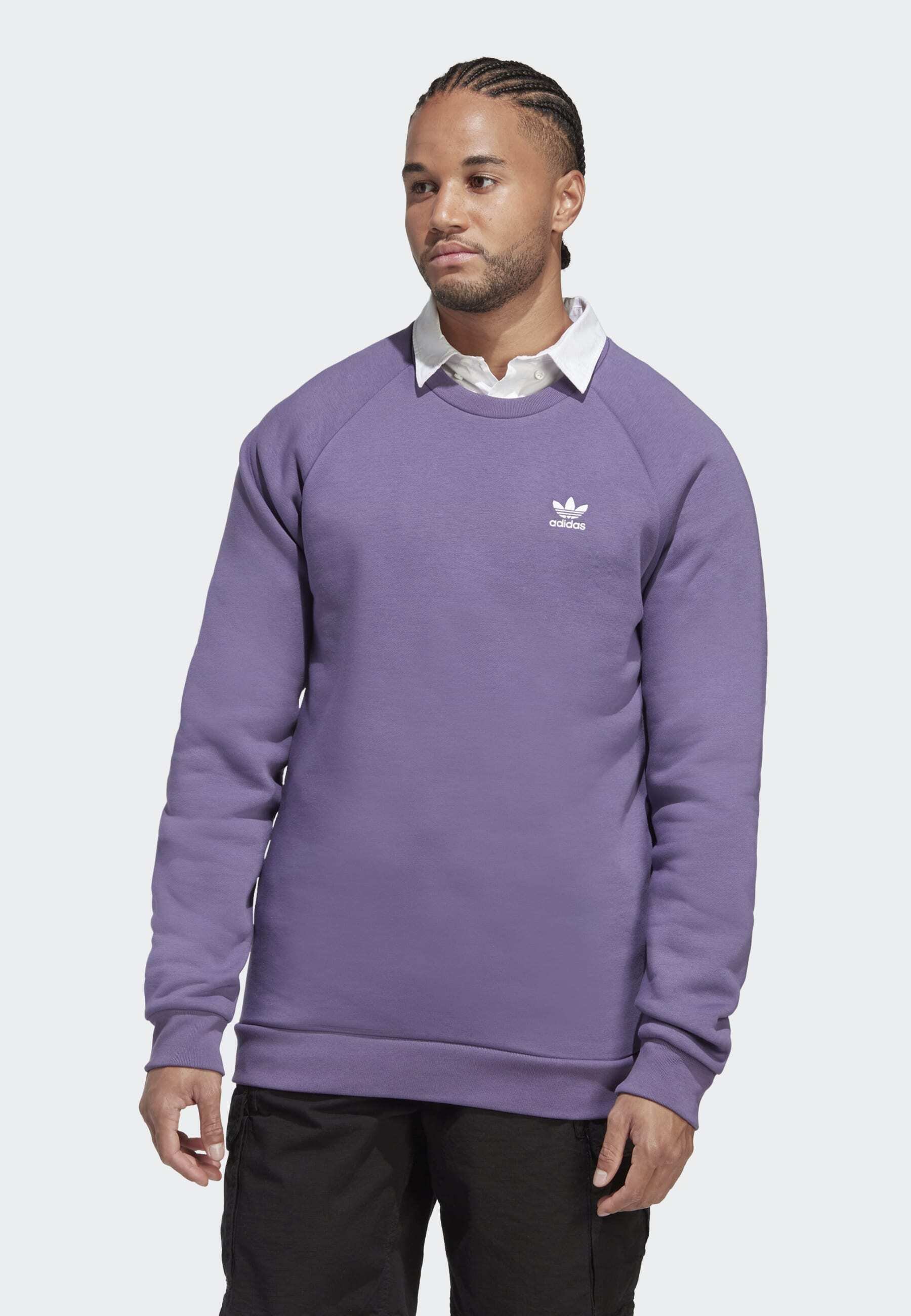 adidas purple crewneck