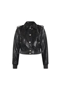 JACKE - Giacca di pelle - schlange schwarz