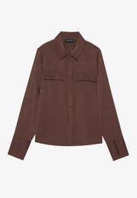 Košilová halenka  - shaved chocloate