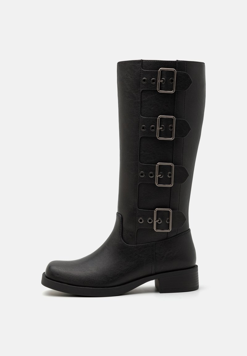Even&Odd Wide Fit Stivali texani / biker nero