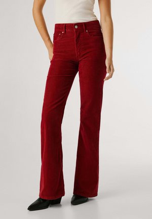 HIGH WAIST WILLA   - Pantalones - bordeaux