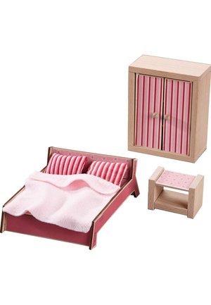 HABA LITTLE FRIENDS - PUPPENHAUS-MÖBEL SCHLAFZIMMER FÜR ERWACHSE - Miniature - multi-coloured
