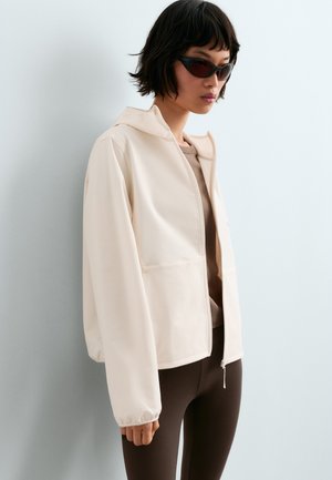 OYSHO, STRETCH TECHNICAL JACKET - Veste de running - pale ecru
