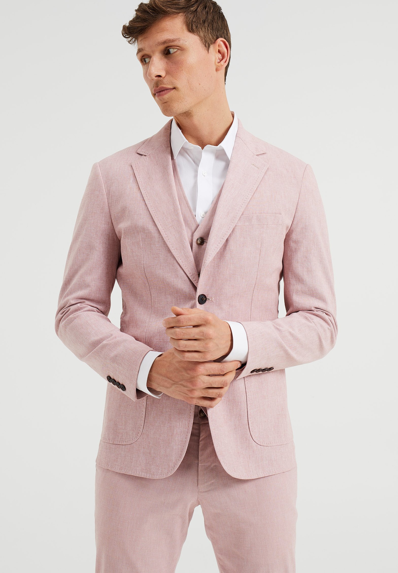 Isaac Dewhirst WEDDING COLLECTION SLIM FIT SUIT Anzug Pink Isaac Dewhirst WEDDING COLLECTION SLIM FIT SUIT Anzug Pink