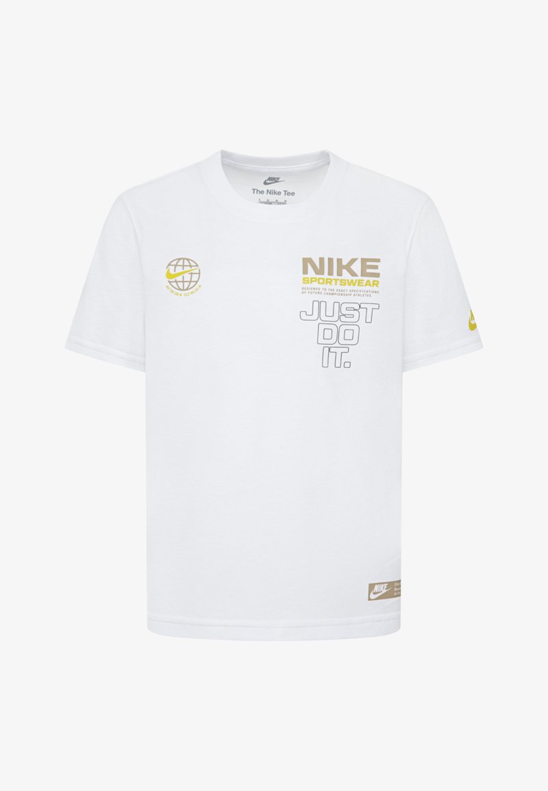 Nike Sportswear GLOBE - Nyomott mintás póló - white