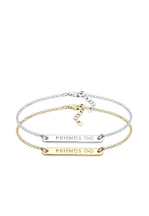 2 PACK INFINITY - Bracelet - silver-coloured/gold-coloured