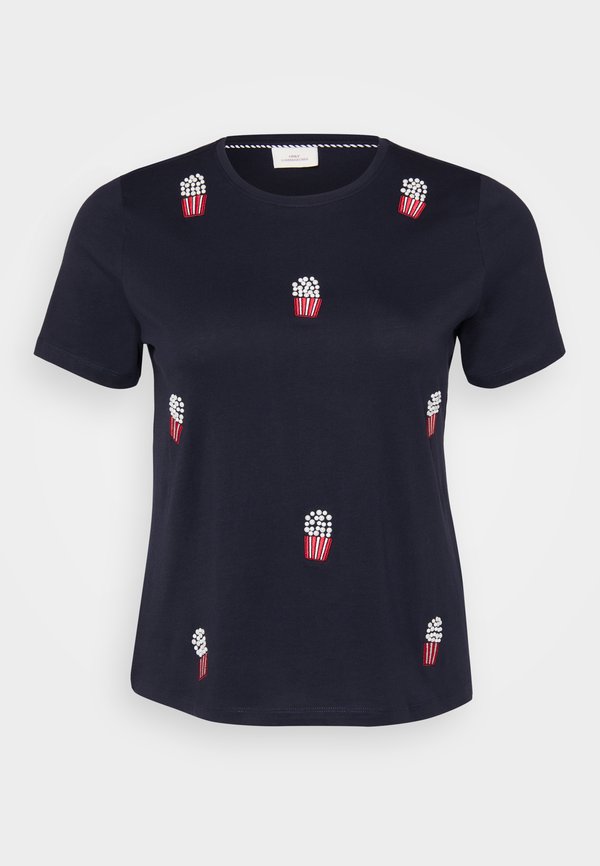 CARKITA LIFE FOOD TEE  - Print T-shirt - night sky2