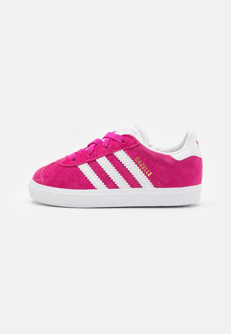 adidas Originals GAZELLE - Bērnu apavi - semi lucid fuchsia/footwear white/gold metallic