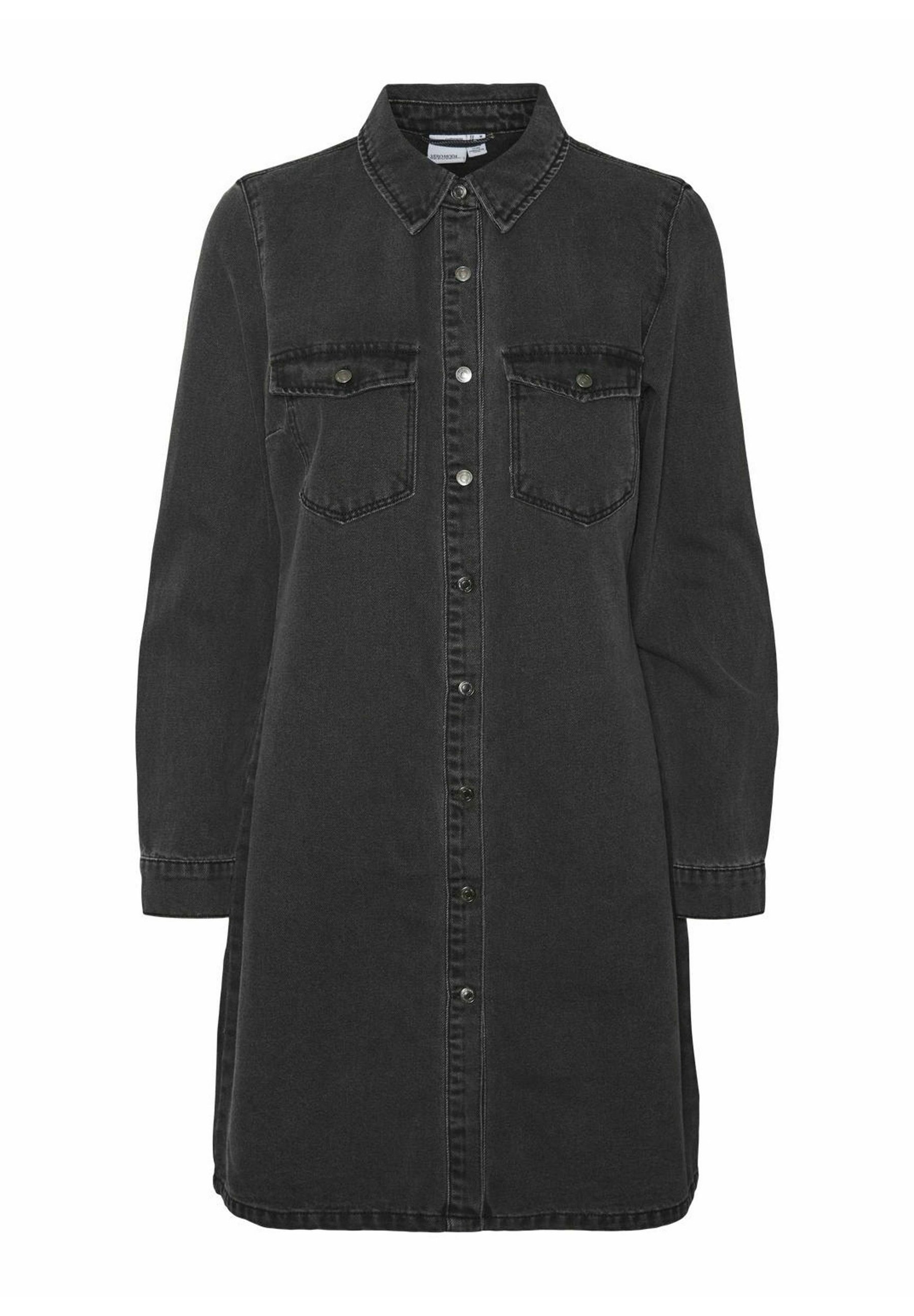 VERO MODA Dames Vmjennie Ss Short Denim Dress Mix Noos Jurk, Medium