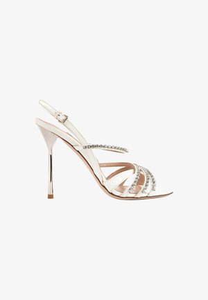Miu Miu, GLITTER SANDAL WHITE - Sandales à talons hauts - white