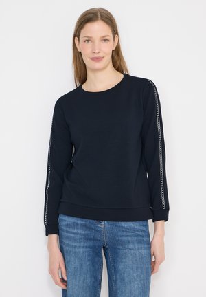 Cecil SHIRT MIT ÄRMELDETAIL - Sweatshirt - blau