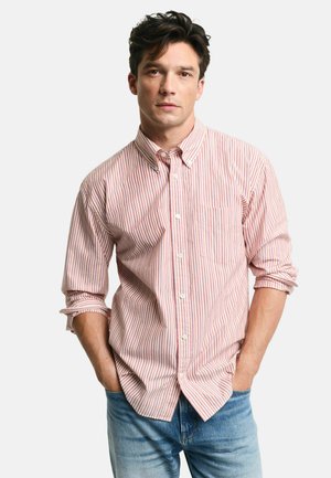 GANT RELAXED FIT HERITAGE STRIPED - Shirt - brick red