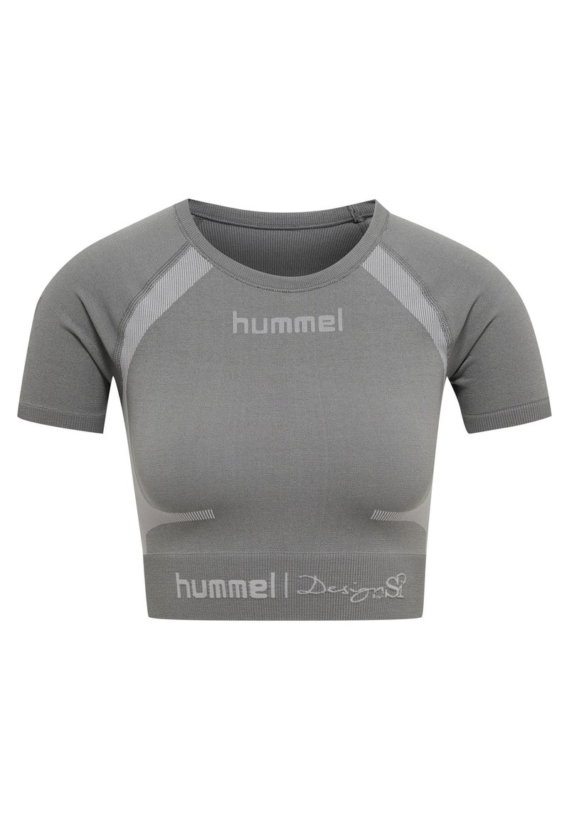 Hummel T-shirt print blauwgrijs Hummel T-shirt print blauwgrijs