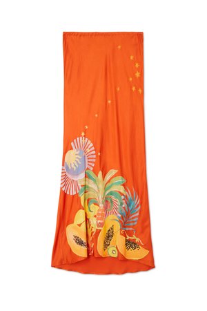 Never Fully Dressed RIO DORRIS SKIRT - Maxiskjørt - orange