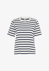 Unselected, navy and white stripe