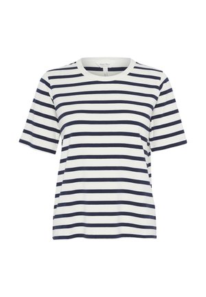 Part Two, RATANIPW TS - T-shirts print - navy and white stripe