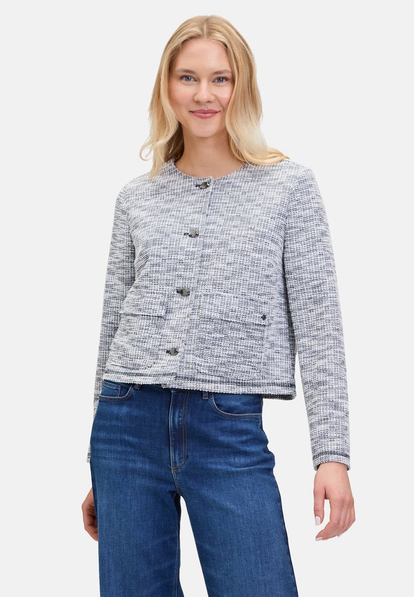 LANGARM - Leichte Jacke - dunkelblau weiß