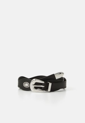 Belt - black detail/silver hardware