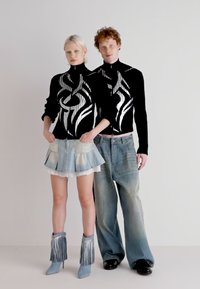 Jaded London TRIBAL DISCHARGE UNISEX - Cardigan - black