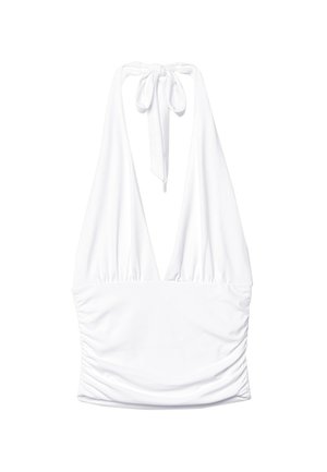 Stradivarius GATHERED HALTER - Toppi - white