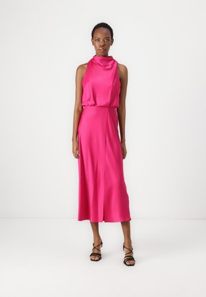 DKNY DRAPEY MIDI DRESS - Cocktail dress / Party dress - wild berry