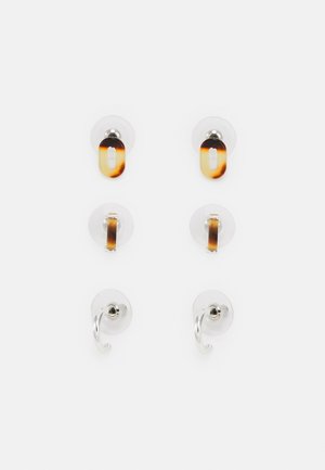 TORT LINK TRIO SET - Earrings - silver-coloured