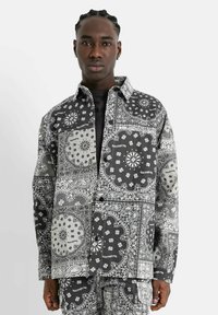BANDANA PATCHWORK JACKET - Cappotto corto - black