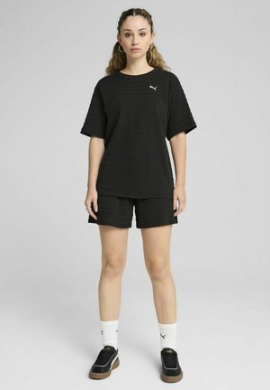 ELEVATED STRUKTURIERTES  - Print T-shirt - black