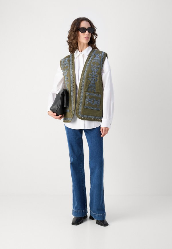 FLORAL EMBROIDERED GILET - Waistcoat3