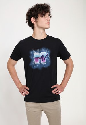 MTV MUSIC STRIKES - Print T-shirt - black