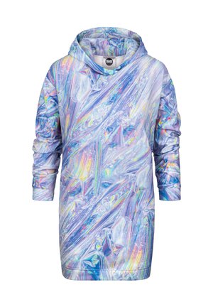 MAGIC FOIL HOODIE - Day dress - white
