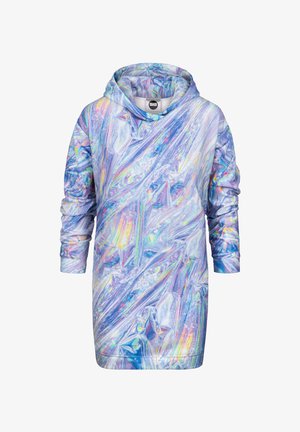 MAGIC FOIL HOODIE - Denné šaty - white