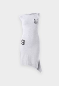 DRAPED FOOTBALL DRESS - Žerzejové šaty - heather grey